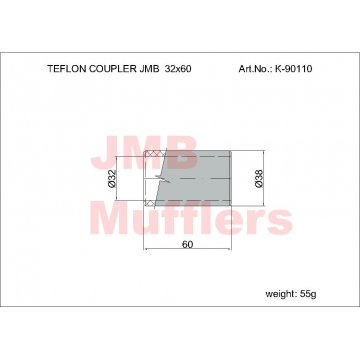 Teflonová spojka 32x60