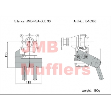 Tlumič PSA DLE-30,32