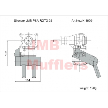 Tlumič PSA ROTO-25